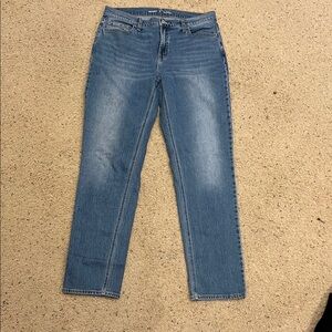 Old Navy Medium Wash Mid rise Wow Boyfriend Denim Jeans 10 Tall